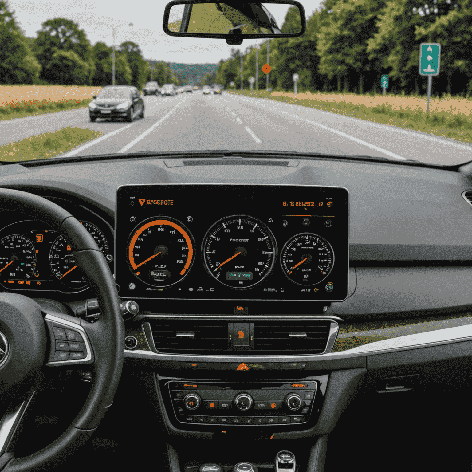 A split image showing a car's dashboard with warning lights on the left, and the same dashboard with all systems clear on the right after a diagnostic check. The image emphasizes the peace of mind that comes with regular vehicle diagnostics.